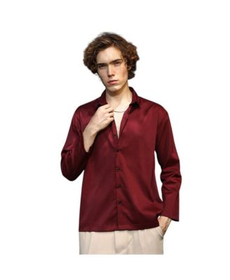 Men's Satin Oversized Shirt