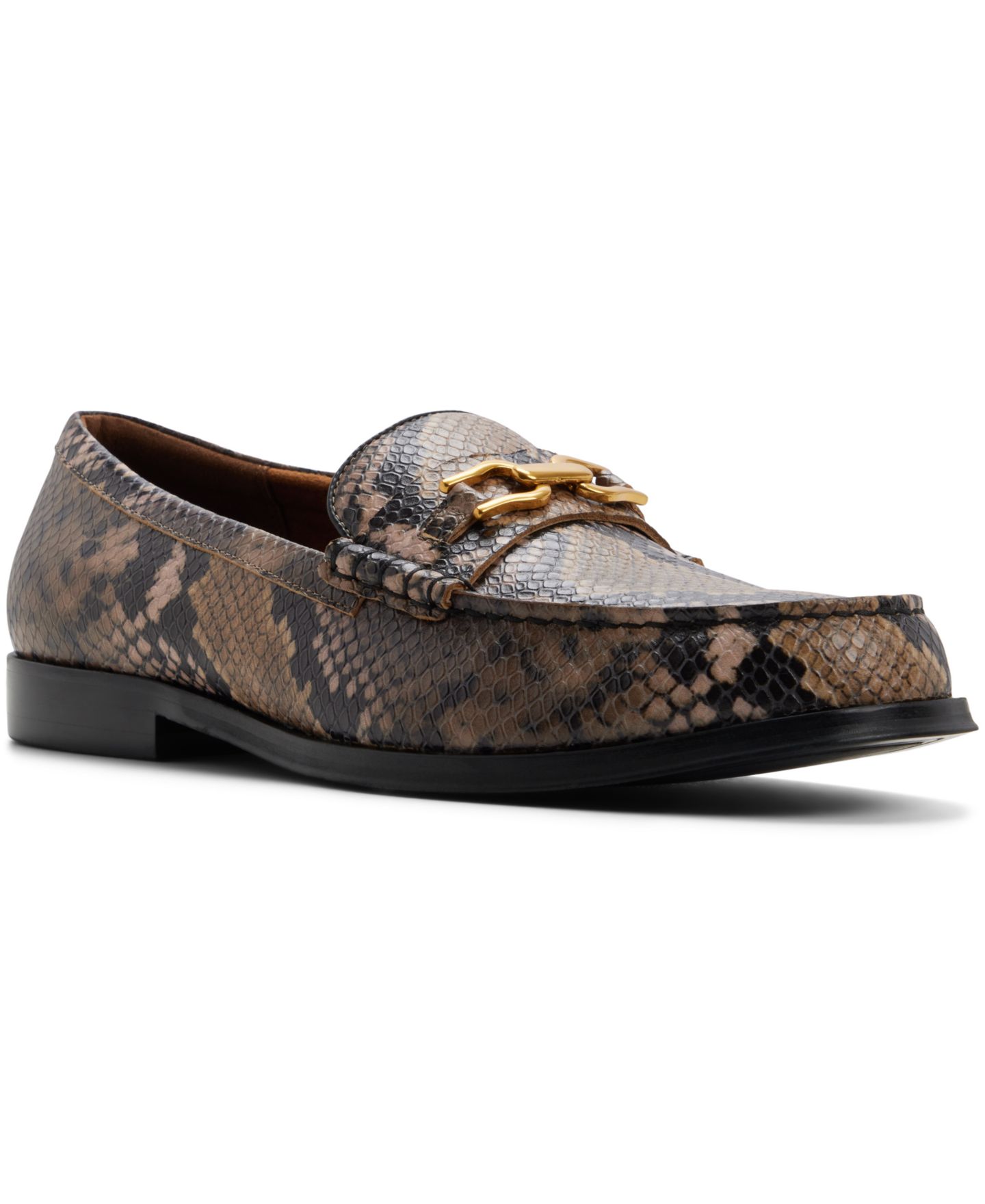 Мужские туфли ALDO Edouard Slip-On Leather, цвет: Коричневый разноцветный — фото 1