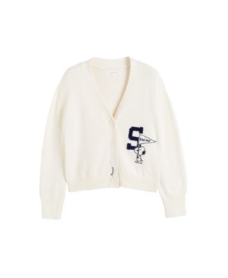 Women's Snoopy Varsity Cardigan
