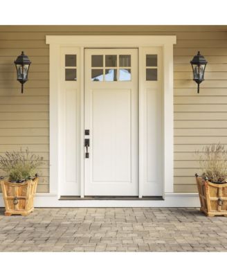 2-Pack Vintage Wall-Mounted Outdoor Lantern Light – Elegant Black Metal Sconce for Porch, Patio, and Garden Lighting (Bulb Not Included