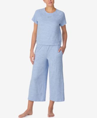 Women's Sleepwear Studded Logo Short-Sleeve Pajama Set, 2-Piece Set