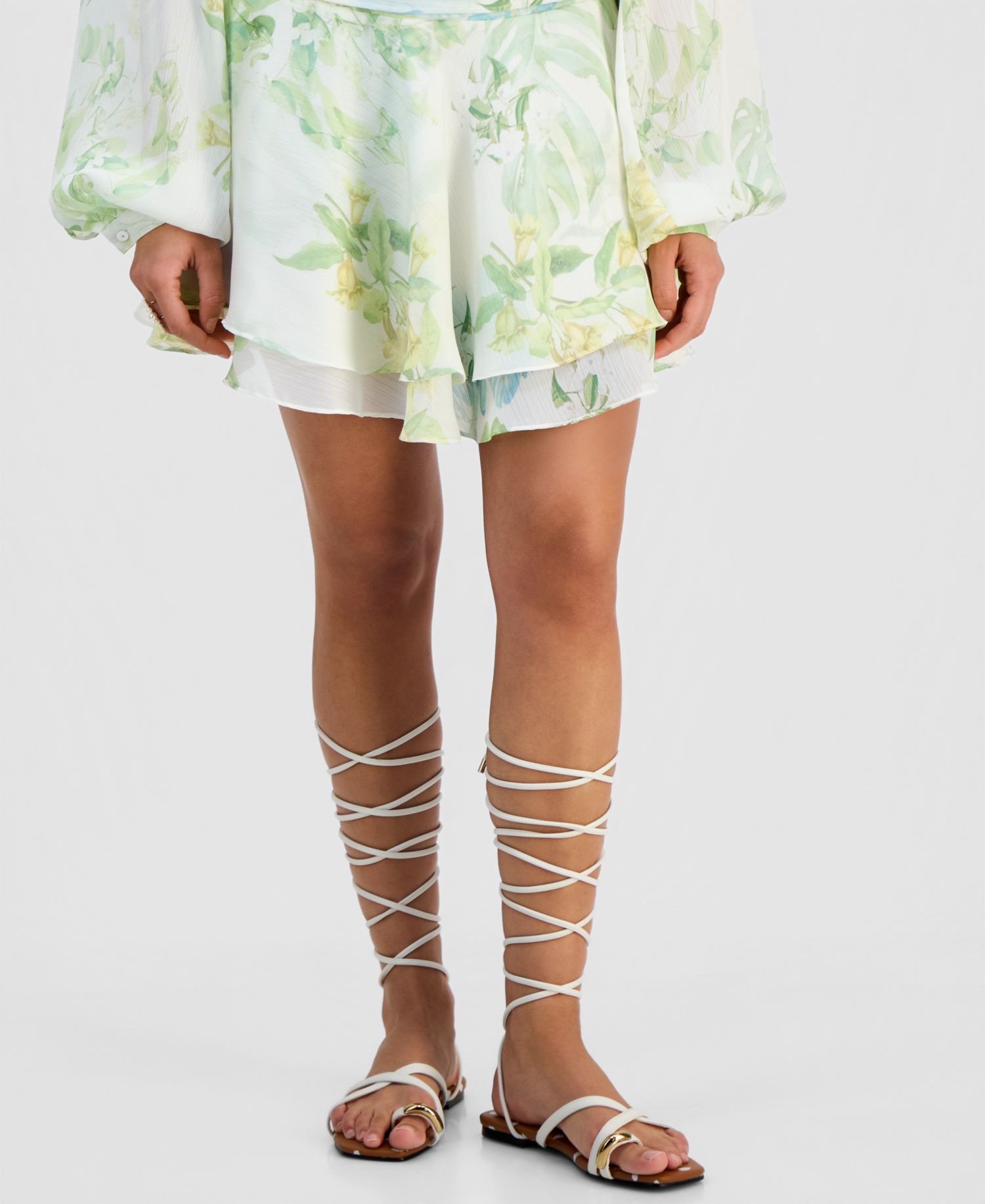 Women's Peyton Lace Up Flat Sandals - Extended Sizes Available