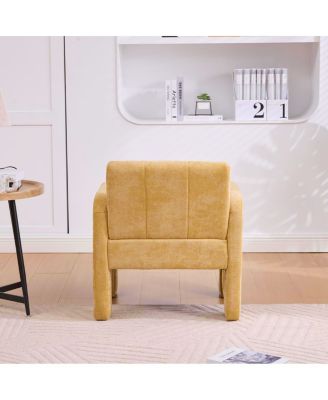  Modern Minimalist Casual Upholstered Armchair for Living Room, Bedroom, Office