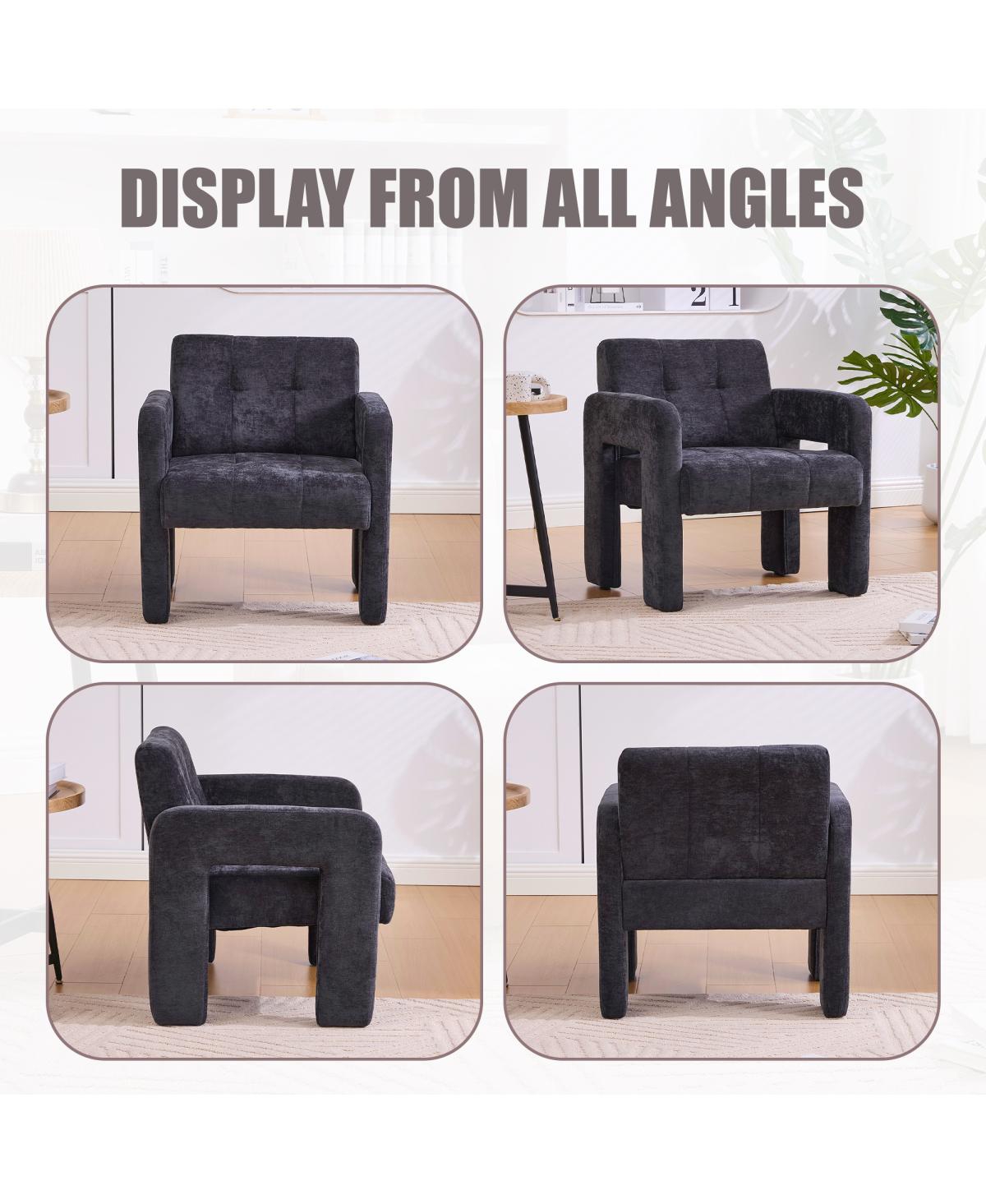 Streamdale Furniture Modern Minimalist Casual Upholstered Armchair for Living Room, Bedroom