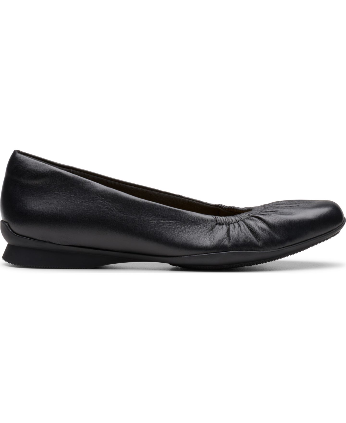 Женские балетки Clarks Jazmynn Lo без застёжки, цвет: Чёрный кожаный — фото 2