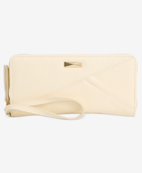 I.N.C. International Concepts Hazell Geo Pebble Zip Around Wallet
