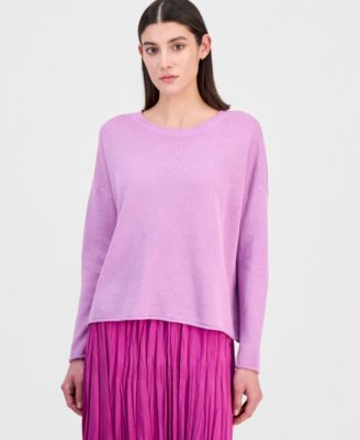 Women's Linen & Cotton Relaxed  Sweater
