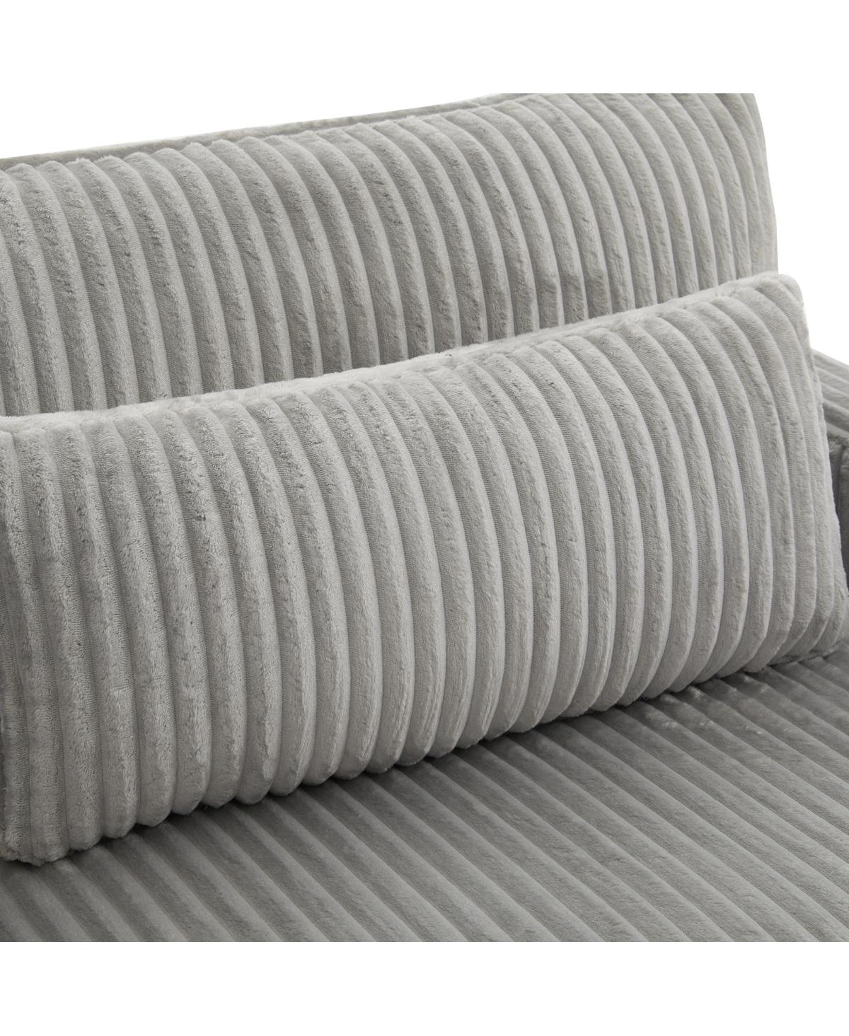 Streamdale Furniture Modern Loveseat Sofa with Four Pillows