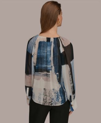 Women's Printed Long-Sleeve Top