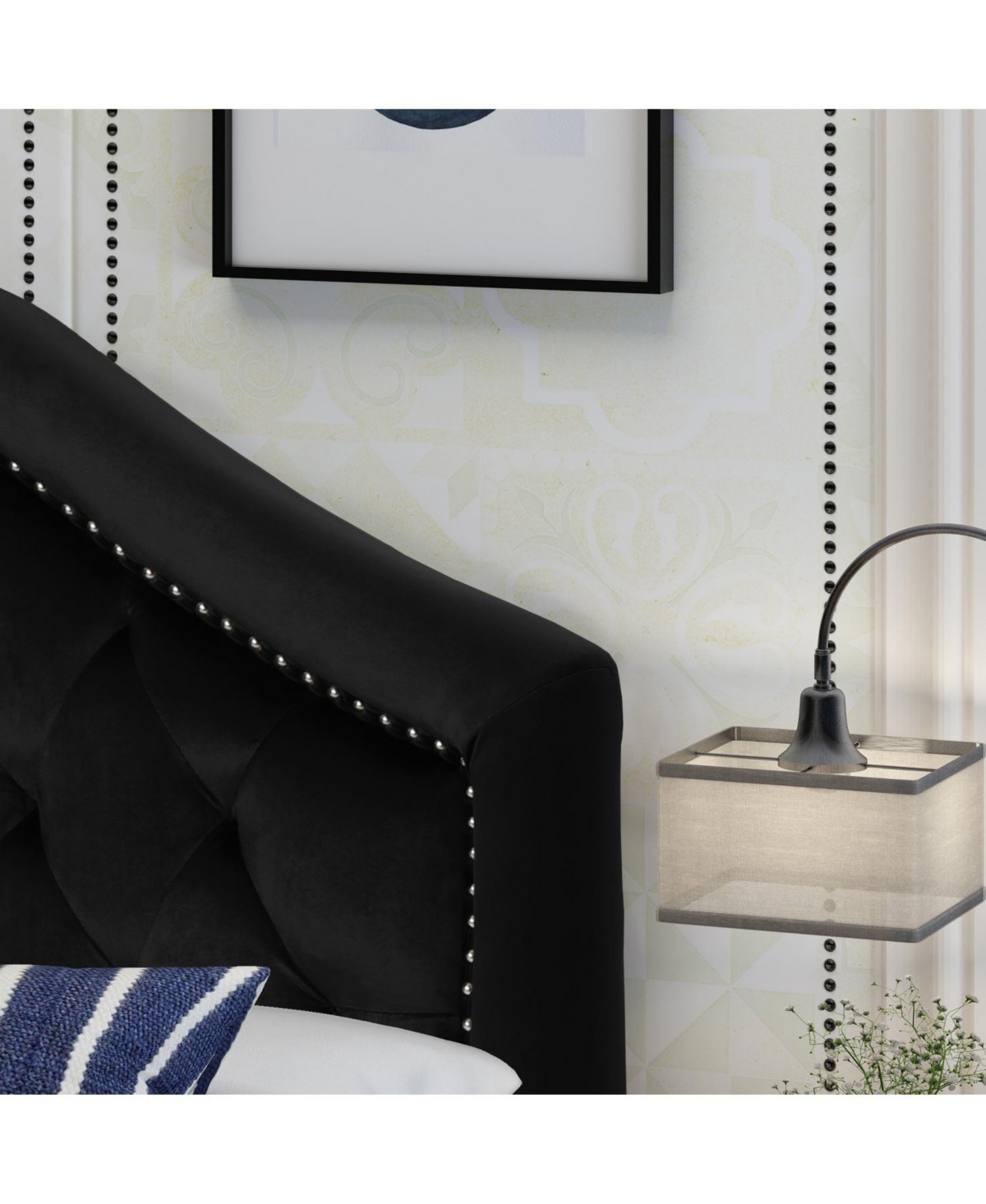 Streamdale Furniture Queen/Full Diamond Tufted Headboard