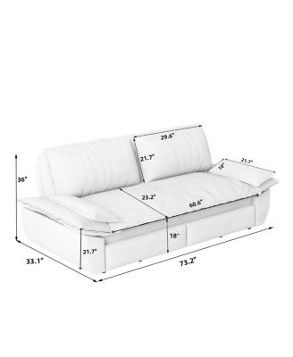 Queen Pull Out Sofa Bed, 3-in-1 Convertible Sleeper, Velvet Loveseat