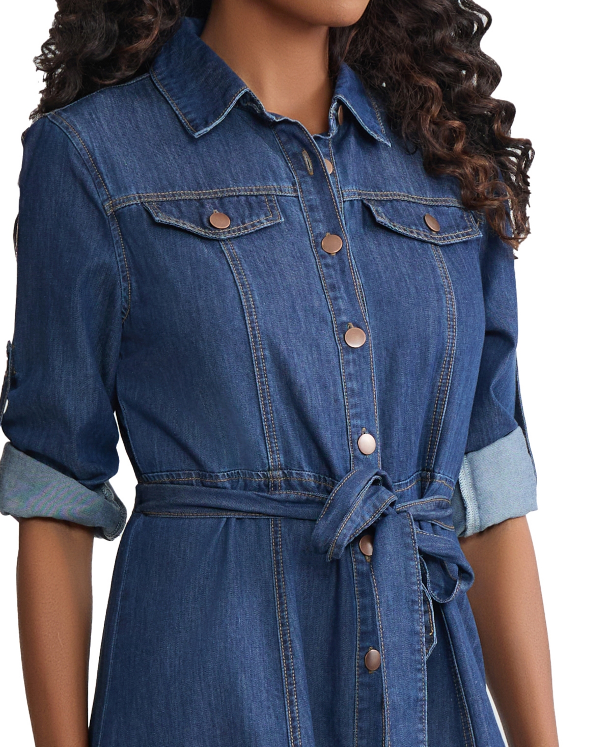 Jones New York Petite Long-Sleeve Shirt Dress