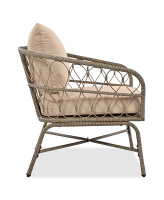 Boho Wicker Chat Set with Comfort and Style