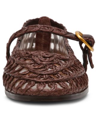 Women's Melody Raffia Mary-Jane Flats