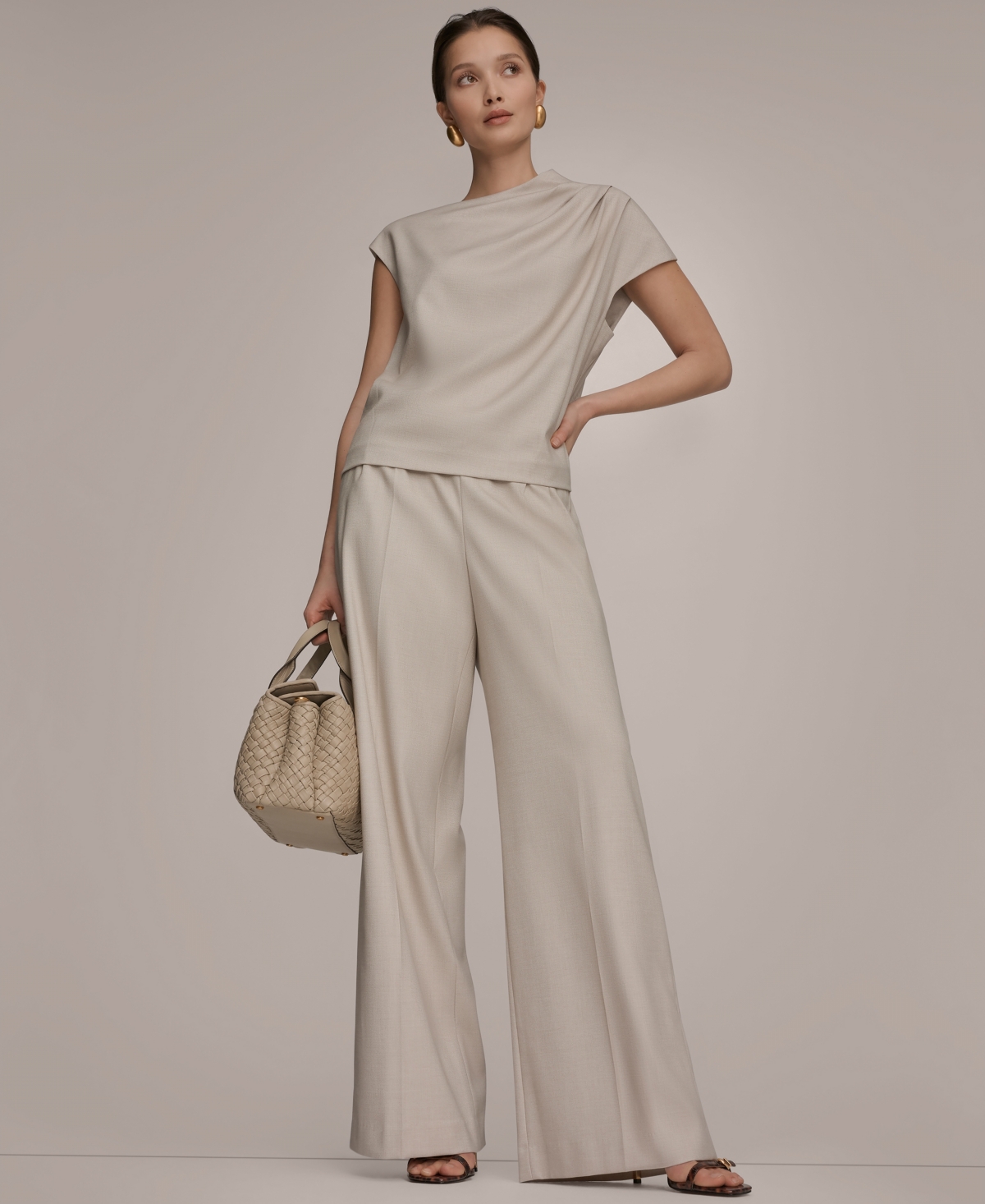 Donna Karan New York Women's Draped Neck Top