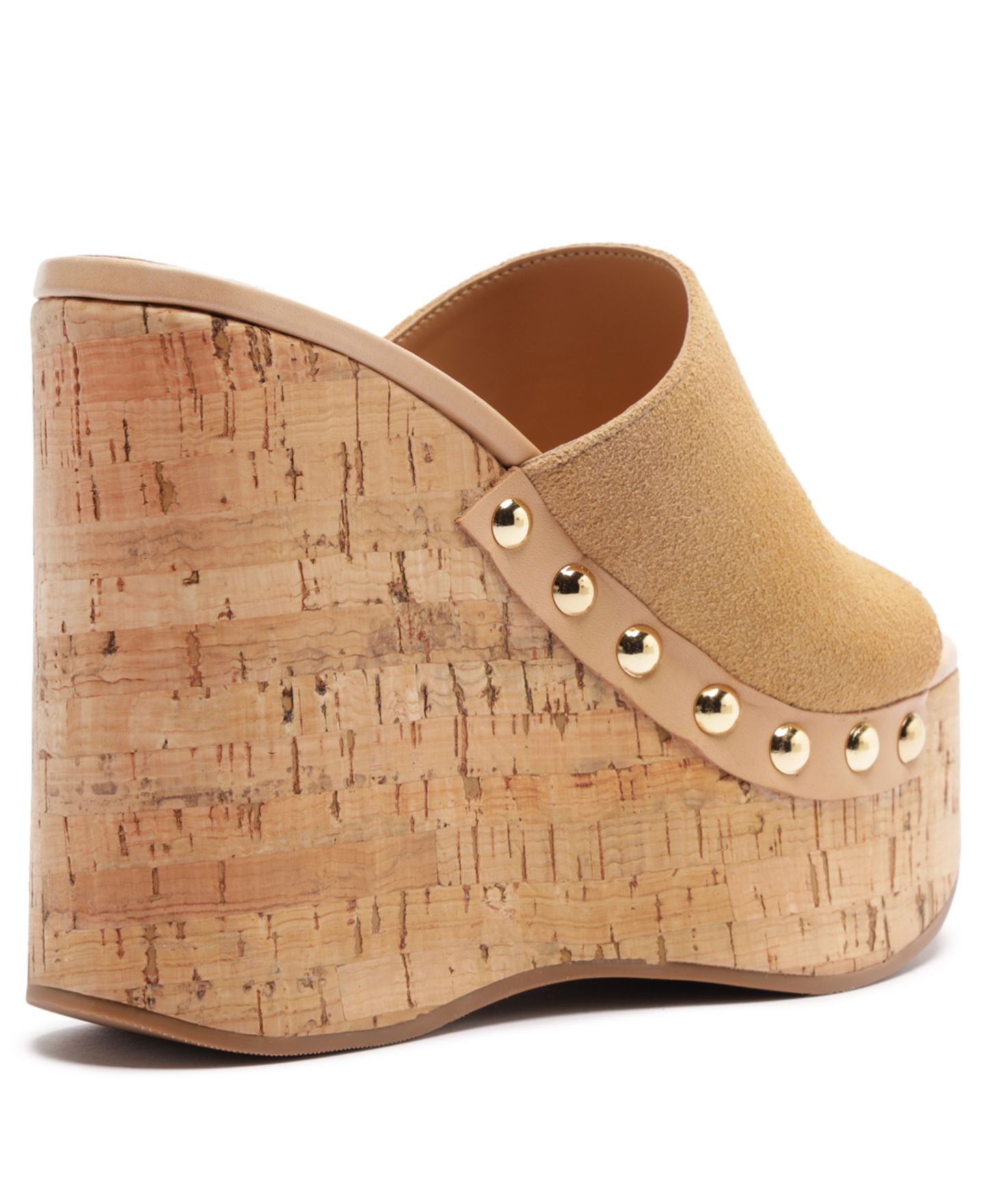 Женские сандалии Schutz Dalle Studs Slip-On Wedge, цвет: Коричневый, вариант 1 — фото 7