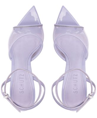 Women's Elodie Vinyl Pointed Toe Wedge Sandals