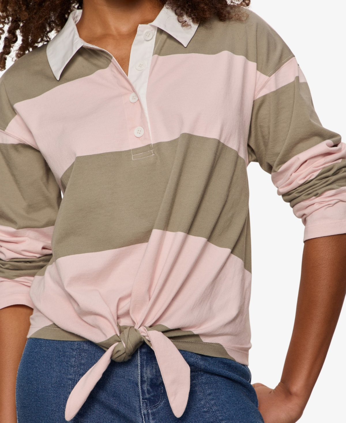 Sanctuary Women's Rugby Tie-Front T-Shirt