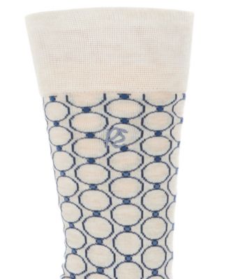 Men's Patterned Medallion Crew Socks