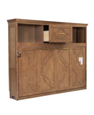 Murphy Bed with Charging Station and a Drawer