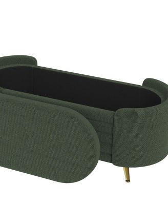 Modern Storage Ottoman Upholstered Bench for Living Room, Bedroom
