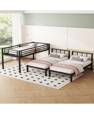 Twin/Twin XL Triple Metal Bunk Bed