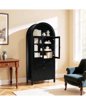 Dome Cabinet, Black, high-quality materials, antique craftsmanship, large storage