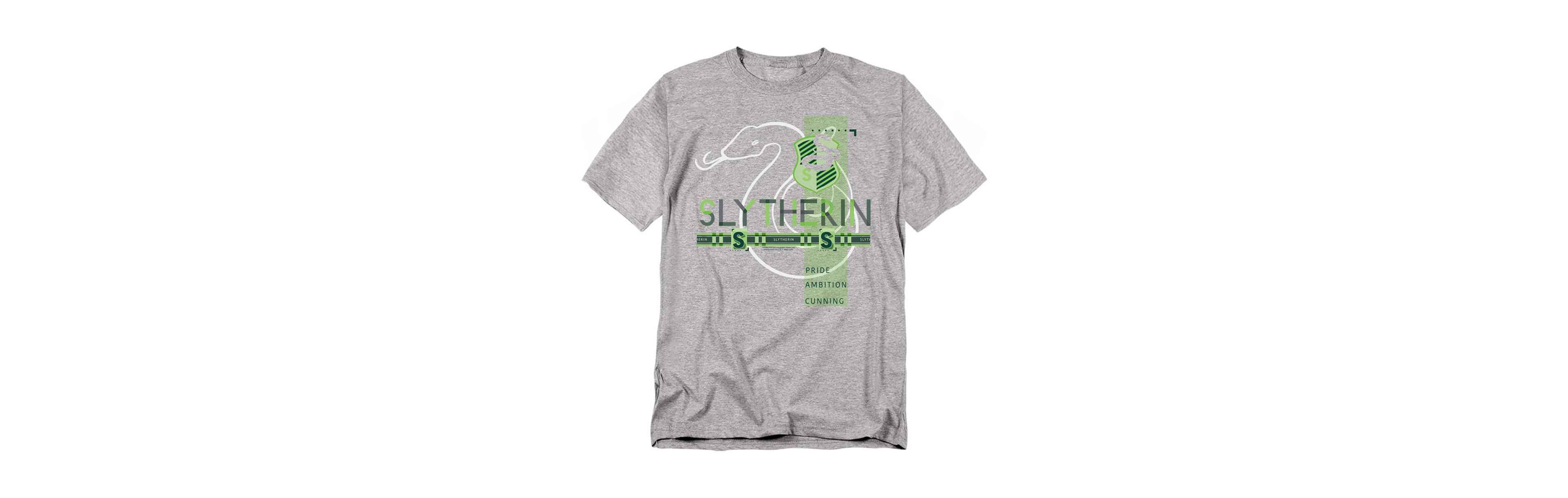 Harry Potter Men's Slytherin Pattern Crest T Shirt