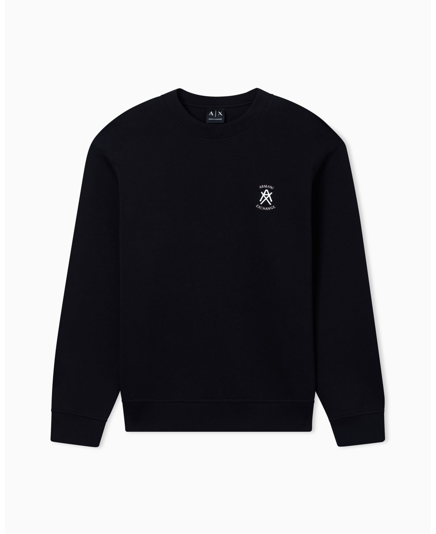 Мужская толстовка A|X Armani Exchange Graphic Crew Neck, цвет: Чёрный — фото 1