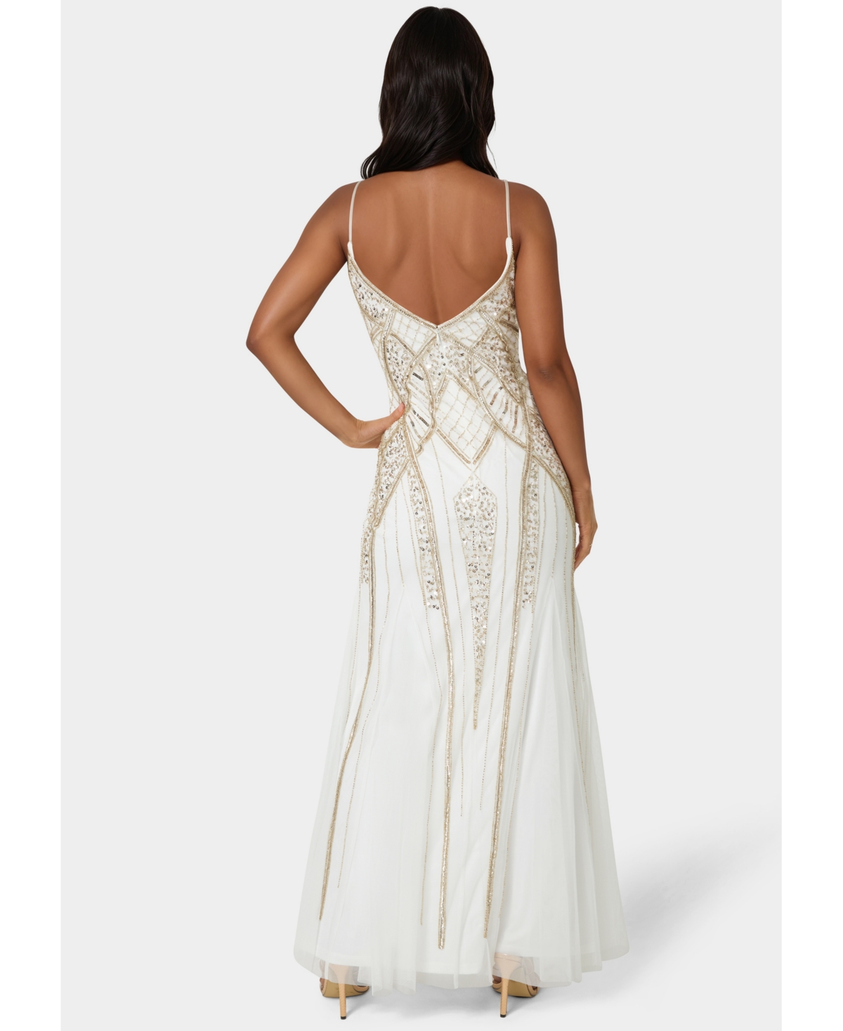 Bebe Women's Beaded Gown