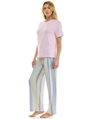 Women's Open Leg Mid-Rise Sleep Pants