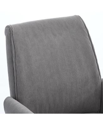 Mid-back office chair, striped fabric, ergonomic design