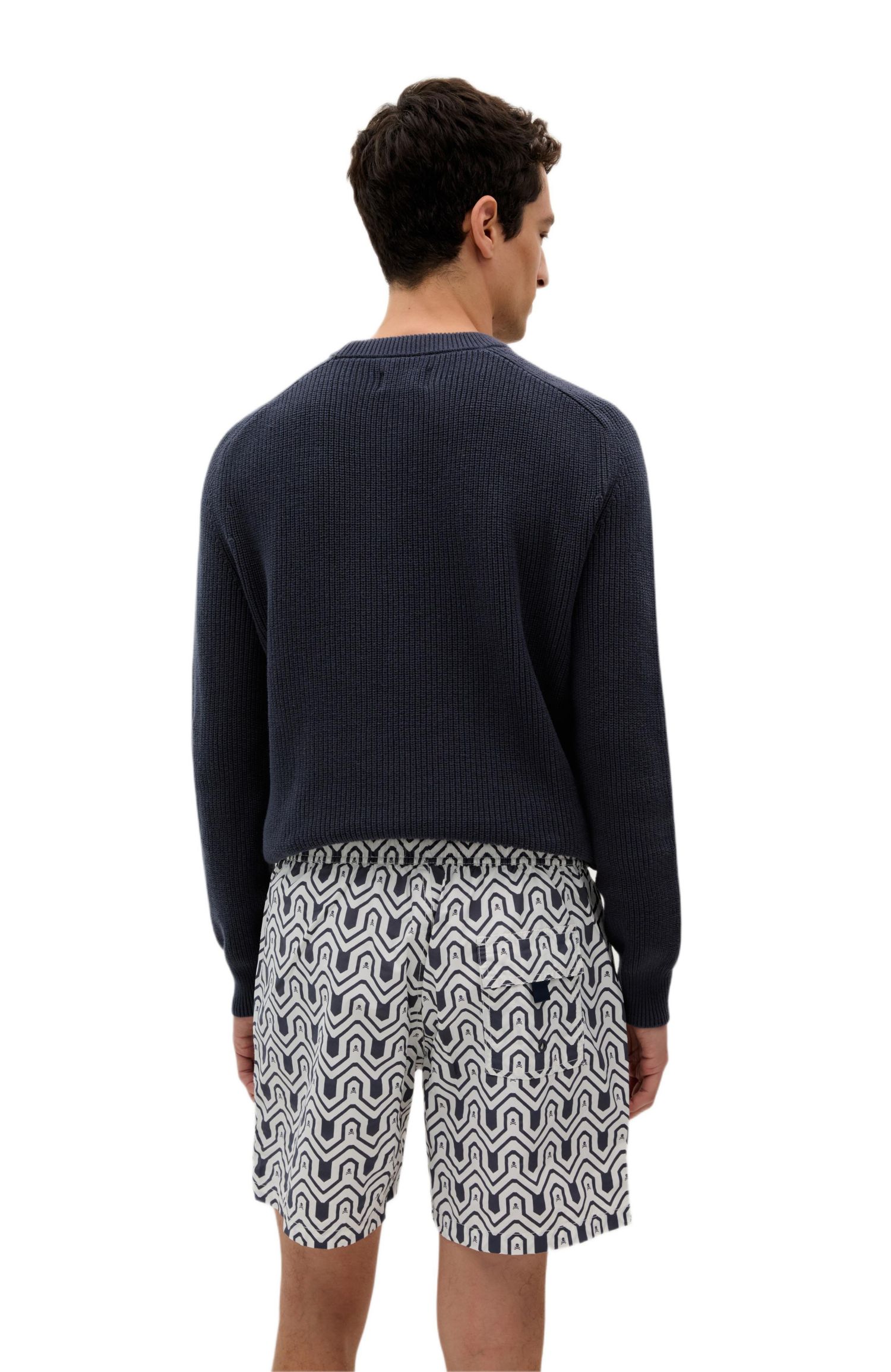 Men's Indigo Skull Swimsuit