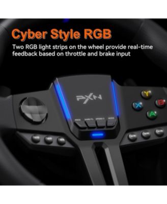 V900 GEN2 Racing Wheel Bundle- 270/290 Rotation, Vibration, Hall Pedals and Paddle Shifters.