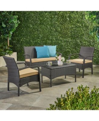 Cordoba PE Rattan 4-Piece Outdoor Chat Set