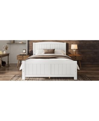 Platform Bed, Solid Wood, No Box Spring Needed