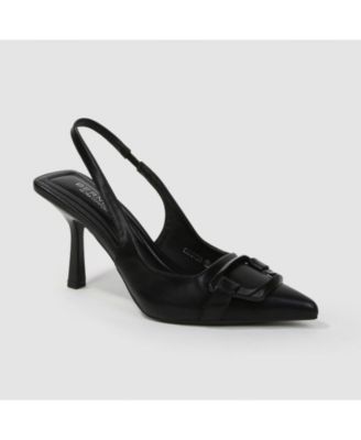 Cindy Slingback Pumps with Tonal Buckle Detail