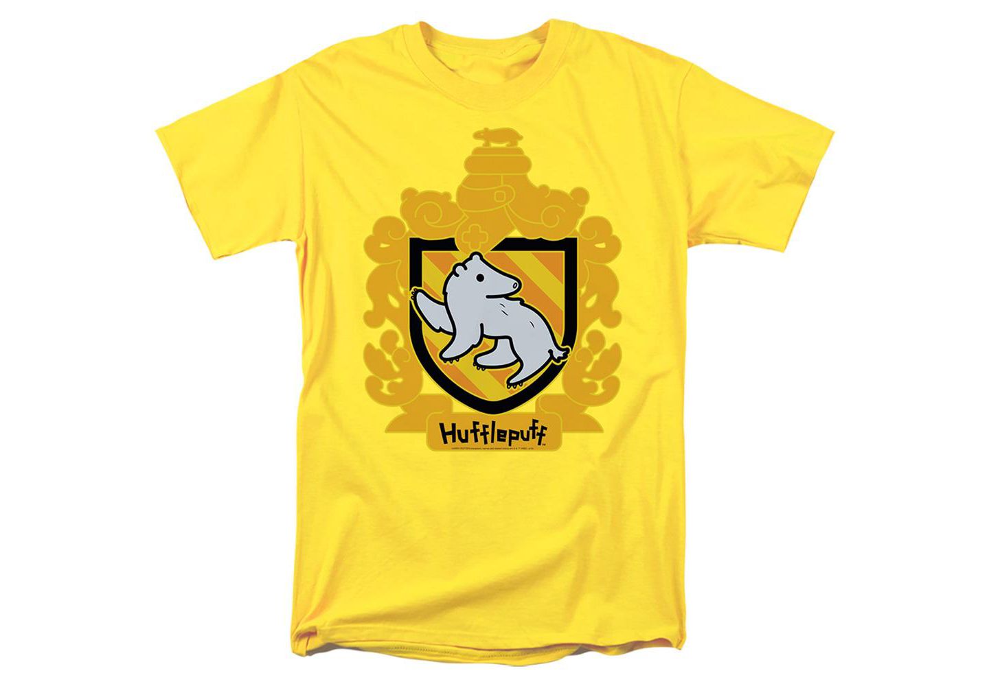 Мужская футболка Harry Potter Chibi Hufflepuff Crest, цвет: Banana — фото 1