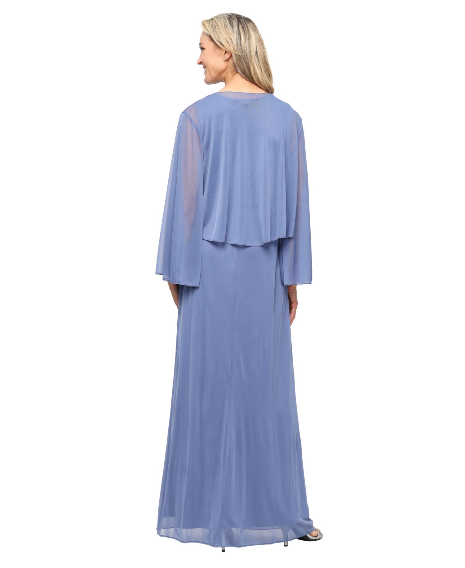 Women's Embellished Surplice Neck Gown