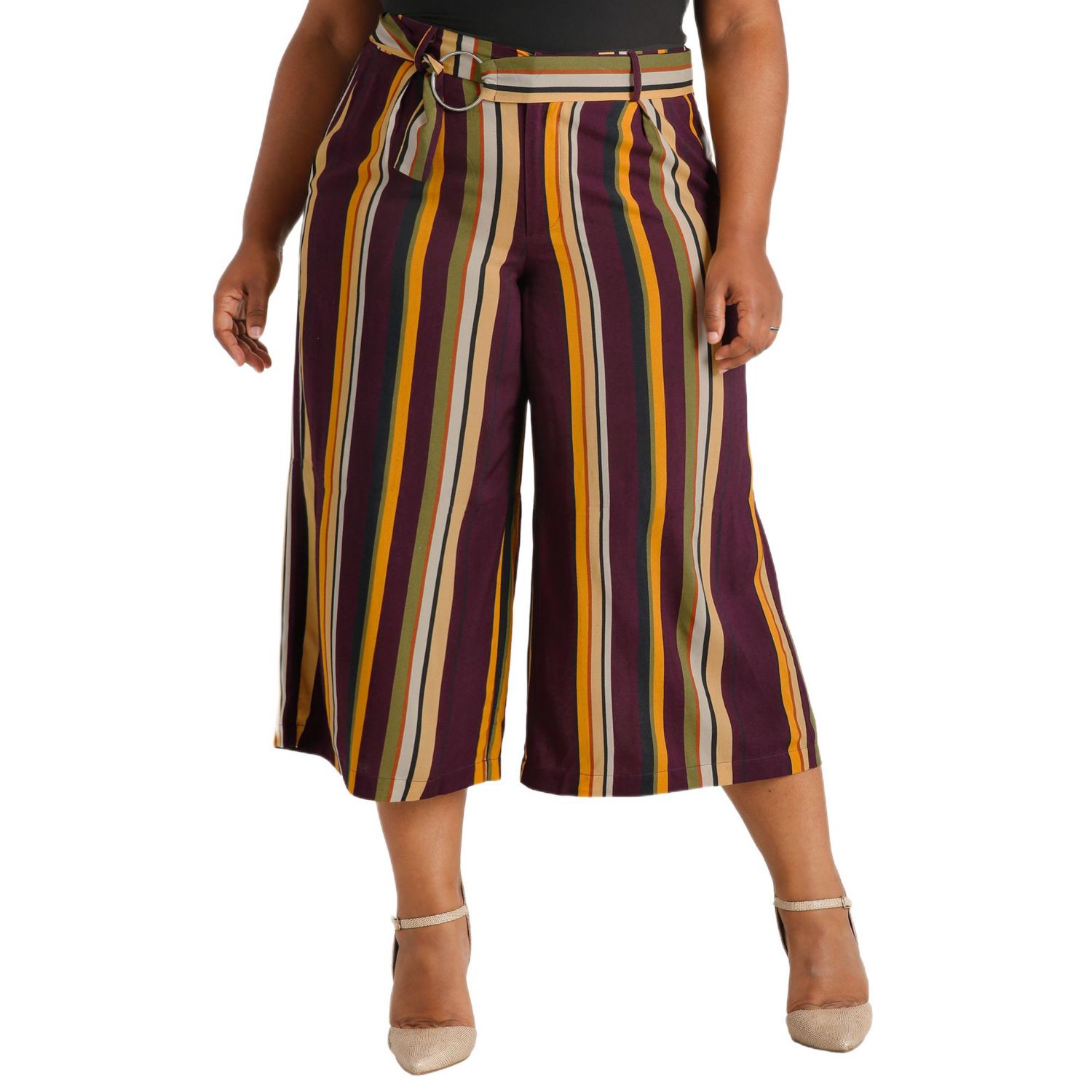 Women's Cotton French Terry Straight-Leg Pull-On Side-Stripe Pants
