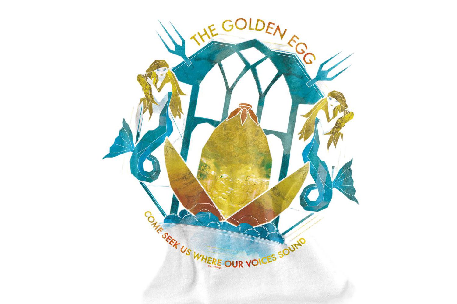 Men's The Golden Egg Mermaid Bath T Shirt