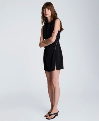 Women's Sheath Zipper Short Dress