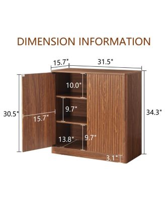 Modern Wavy Sideboard Cabinet