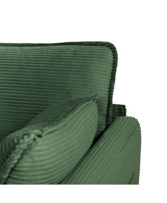 2-in-1 Convertible Corduroy Sofa Bed, 2-Seater Loveseat Sleeper with Storage