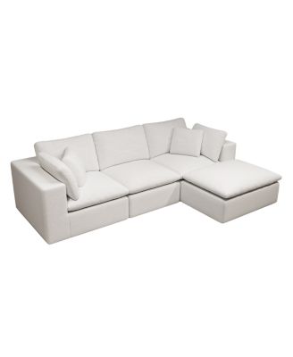 Modular Sectional Sofa Seat, Upholstered Couch, No Assembly, 4PC Combo