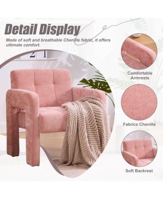 Modern Minimalist Single Armchair for Living Room, Bedroom, Office.