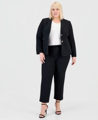 Plus Size Two-Button Blazer