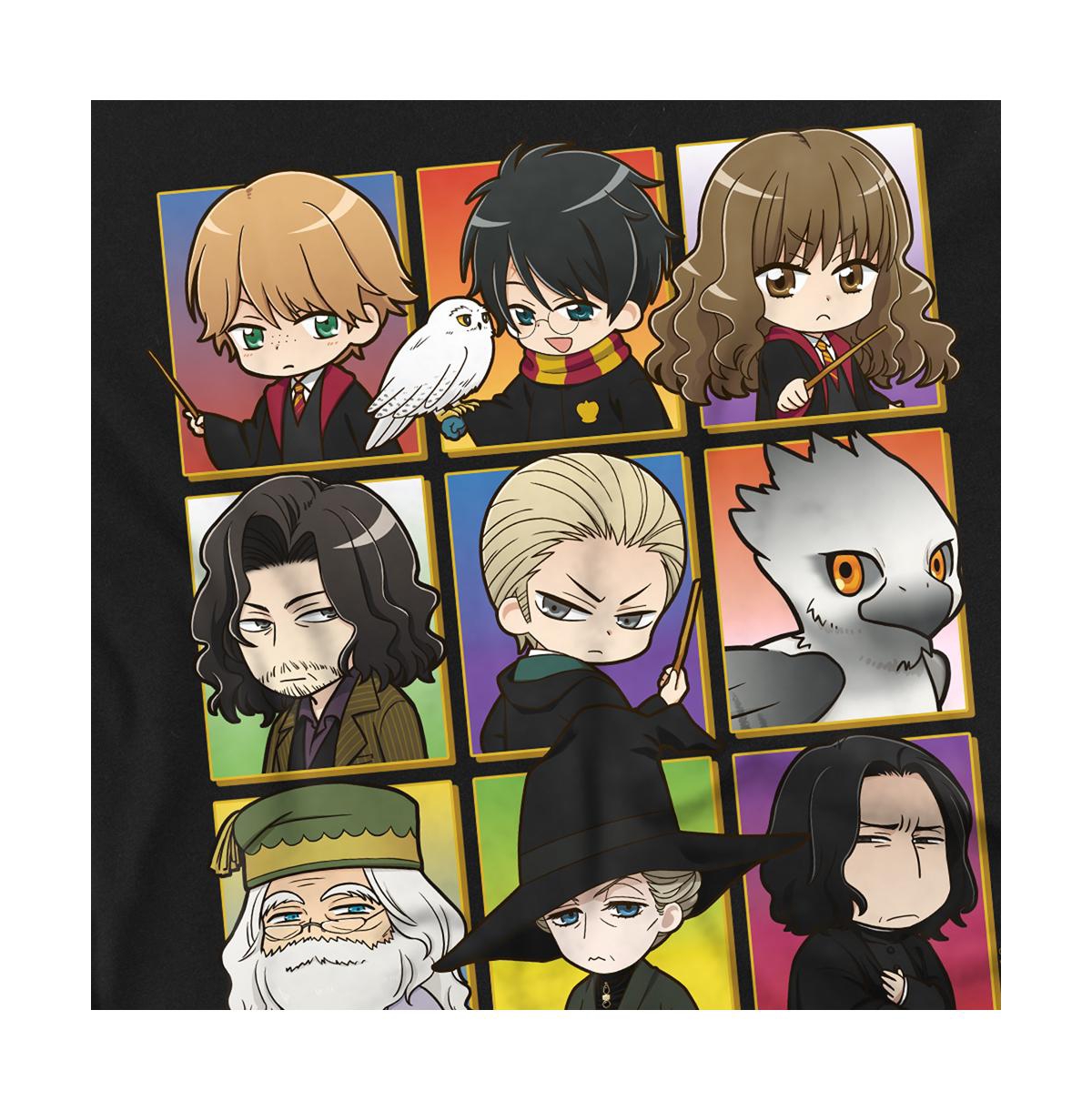 Harry Potter Men's Anime Squares T Shirt