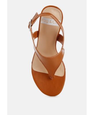 Womens Wami Real Leather Wedge Sandals