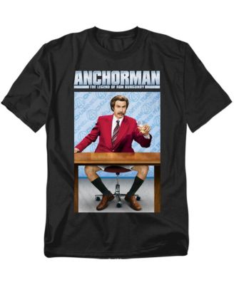 Men's The Legend Of Ron Burgundy Desk T Shirt